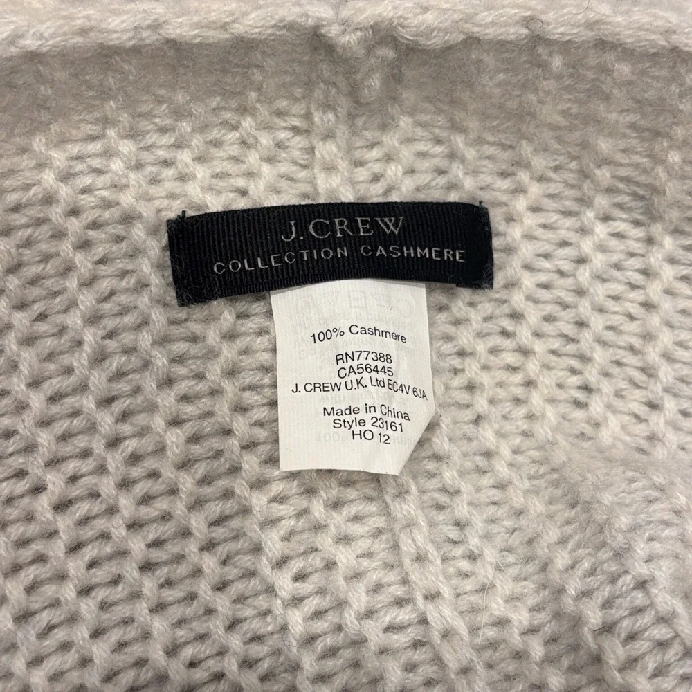 J.Crew Collection 100% Cashmere Beanie and‎ Infinity Scarf Set Gray B5507 23161